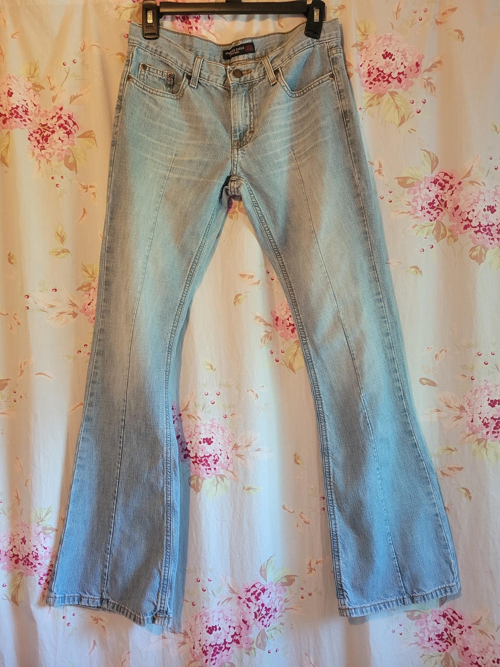 RARE Vintage American Eagle Light-Wash Boho Flare Jeans Size 2 EUC!